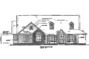 Exterior - Other Elevation for Cottage House Plan #312-618 - 3 bed, 2 bath