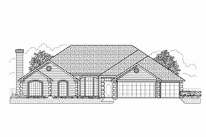 Traditional Exterior - Front Elevation Plan #65-180