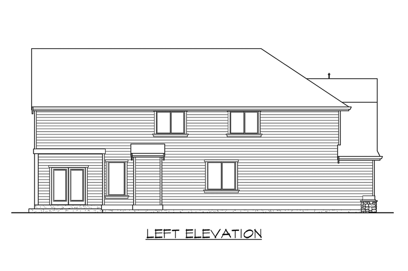 House Plan Design - Exterior - Other Elevation 1 for Colonial House Plan #132-122 - 4 bed, 2.5 bath