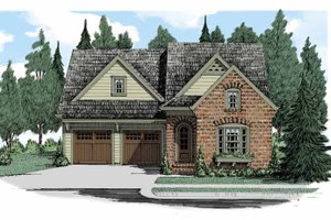 European Exterior - Front Elevation Plan #927-509