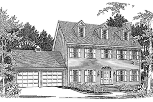 Architectural House Design - Exterior - Front Elevation for Classical House Plan #10-271 - 3 bed, 2 bath