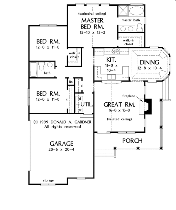 Country Floor Plan - Main Floor Plan #929-510