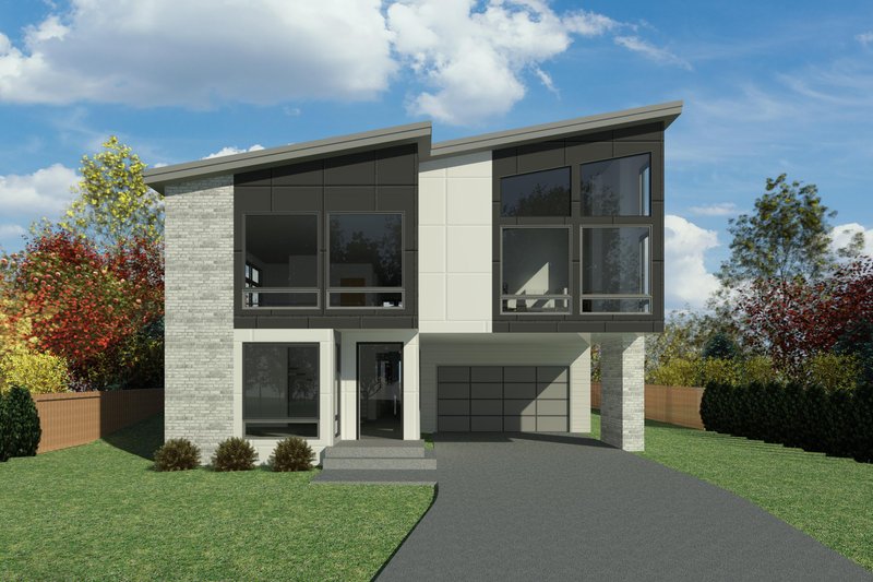 Home Plan - Contemporary Exterior - Front Elevation Plan #1066-120