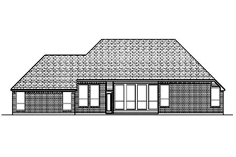Home Plan - Exterior - Rear Elevation for Traditional House Plan #84-361 - 3 bed, 2 bath