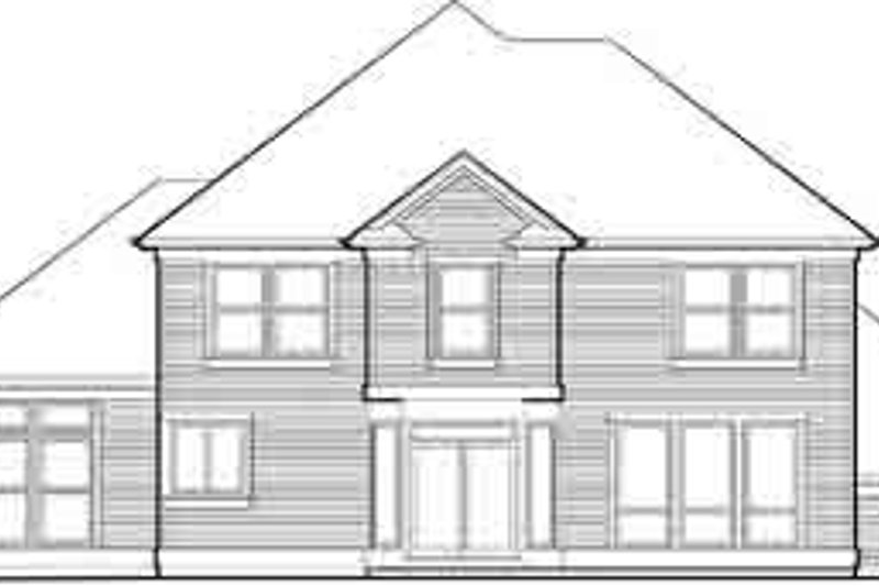 Home Plan - Exterior - Rear Elevation for Traditional House Plan #48-228 - 4 bed, 3 bath