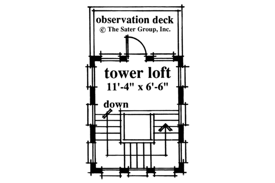 Floor Plan - Other Floor for Country House Plan #930-63 - 2 bed, 2.5 bath