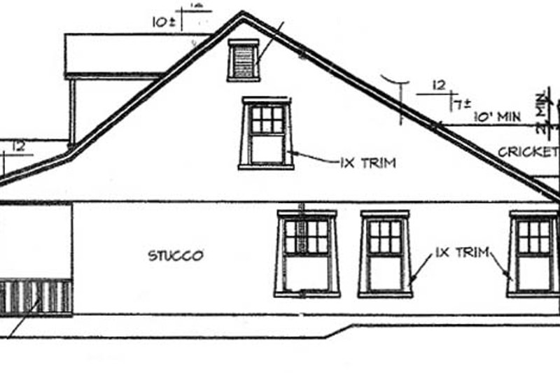 Home Plan - Exterior - Other Elevation for Country House Plan #472-398 - 4 bed, 2.5 bath