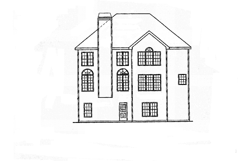 House Blueprint - Exterior - Rear Elevation for Country House Plan #927-842 - 3 bed, 2.5 bath