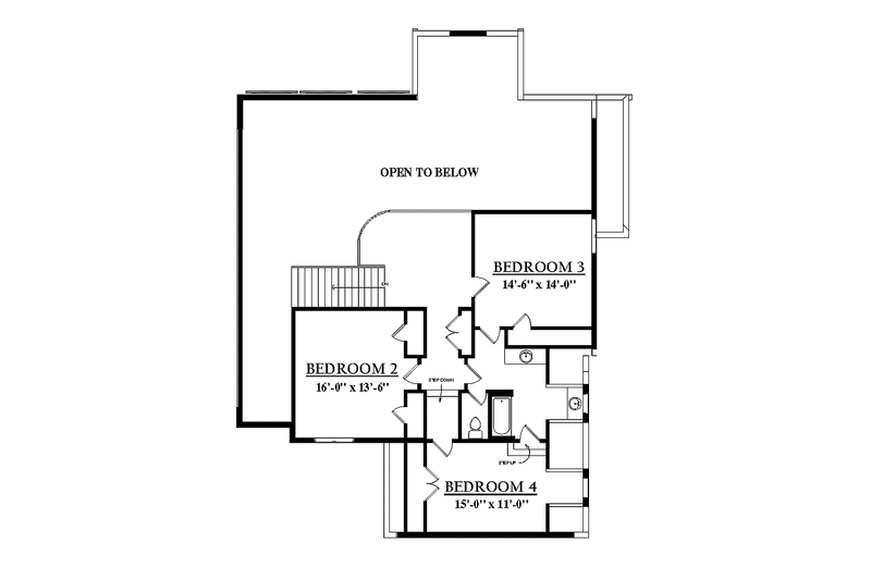 Architectural House Design - Floor Plan - Upper Floor for Prairie House Plan #937-18 - 6 bed, 4 bath