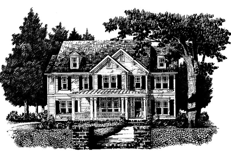 Home Plan - Exterior - Front Elevation 3 for Country House Plan #927-167 - 4 bed, 3 bath