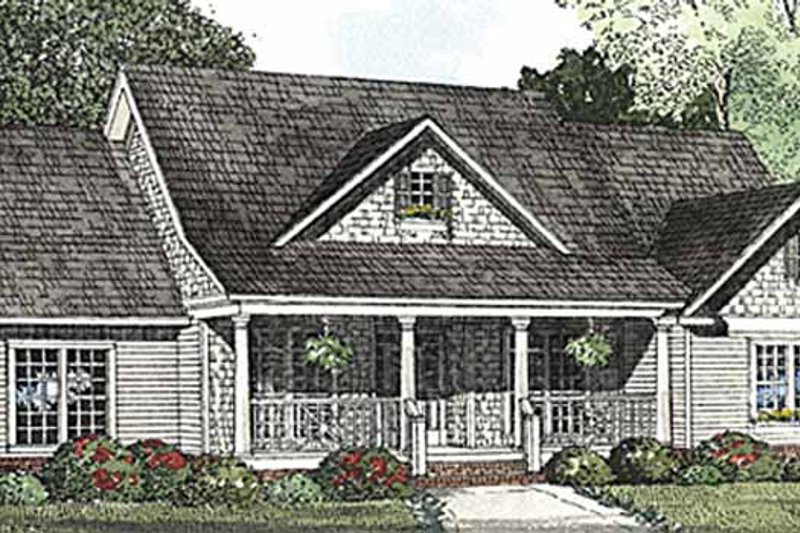 Dream House Plan - Country Exterior - Front Elevation Plan #17-3250
