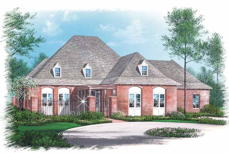 House Plan Design - Country Exterior - Front Elevation Plan #15-373