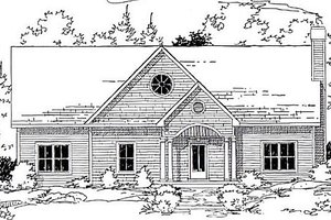 Colonial Exterior - Front Elevation Plan #312-831