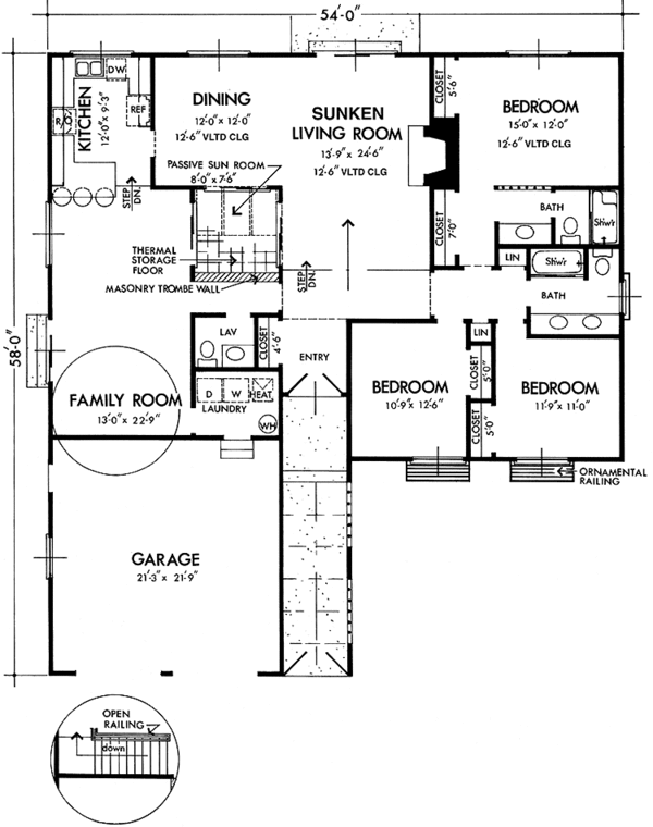 Home Plan - Mediterranean Floor Plan - Main Floor Plan #320-1298