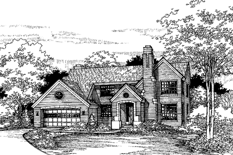 Dream House Plan - Prairie Exterior - Front Elevation Plan #320-551