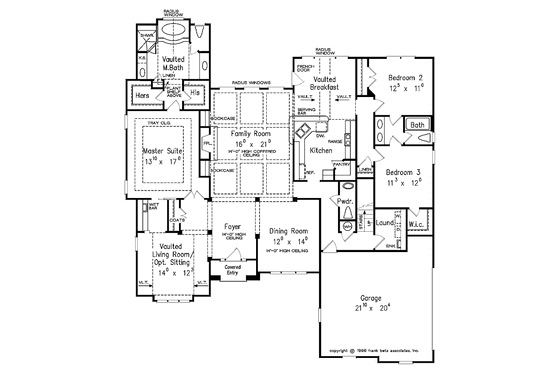 Floor Plan - Main Floor for Country House Plan #927-104 - 3 bed, 2.5 bath