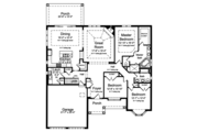 Colonial Style House Plan - 3 Beds 2 Baths 2292 Sq/Ft Plan #46-866 