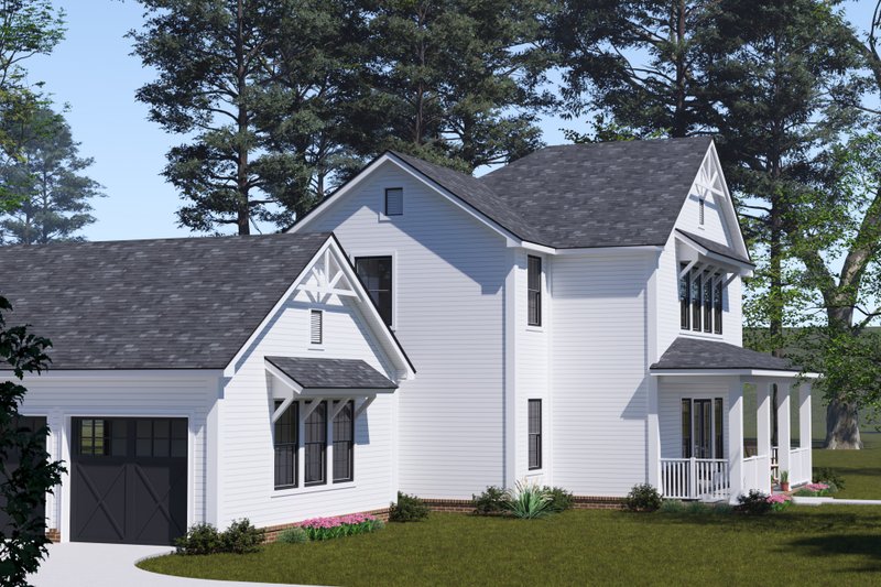 House Plan Design - Exterior - Other Elevation 2 for Farmhouse House Plan #513-2333 - 3 bed, 3.5 bath