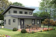 Contemporary Style House Plan - 1 Beds 1 Baths 823 Sq/Ft Plan #932-1158 