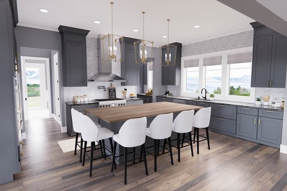 Interior - Kitchen 2 for Farmhouse House Plan #51-1220 - 5 bed, 4.5 bath