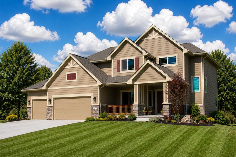 Dream House Plan - Exterior - Front Elevation 4 for Craftsman House Plan #20-2127 - 4 bed, 3.5 bath