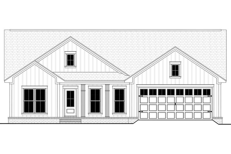 House Design - Exterior - Front Elevation 8 for Farmhouse House Plan #430-209 - 3 bed, 2 bath