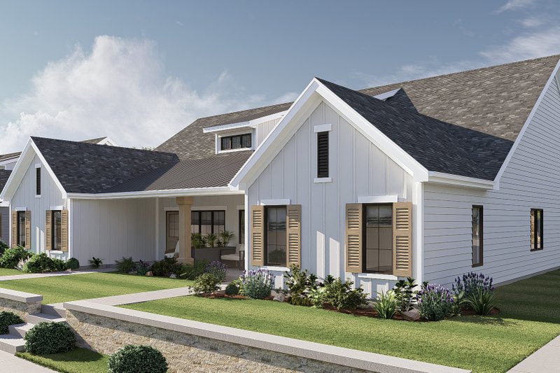 Dream House Plan - Exterior - Other Elevation for Modern House Plan #455-353 - 3 bed, 2 bath