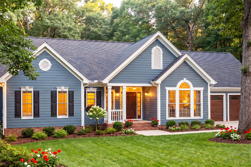 Home Plan - Exterior - Front Elevation 3 for Traditional House Plan #406-199 - 3 bed, 2 bath