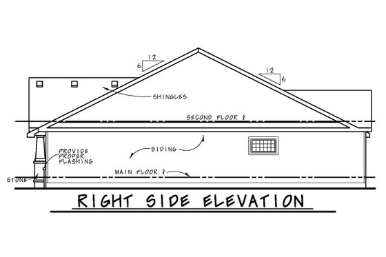 Exterior - Front Elevation 5 for Craftsman House Plan #20-2414 - 3 bed, 2.5 bath