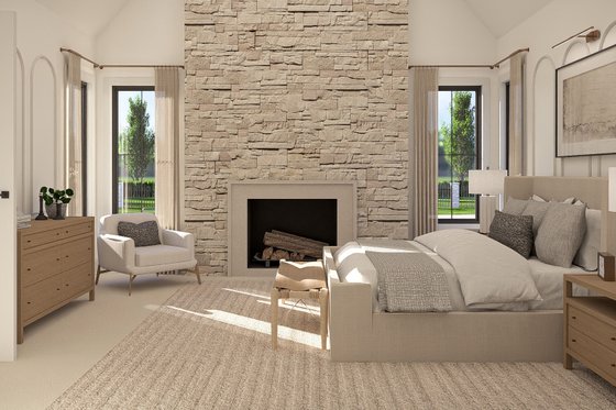 Interior - Master Bedroom 1 for Cottage House Plan #455-562 - 3 bed, 3.5 bath