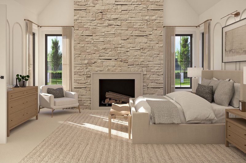 Home Plan - Interior - Master Bedroom 1 for Cottage House Plan #455-562 - 3 bed, 3.5 bath