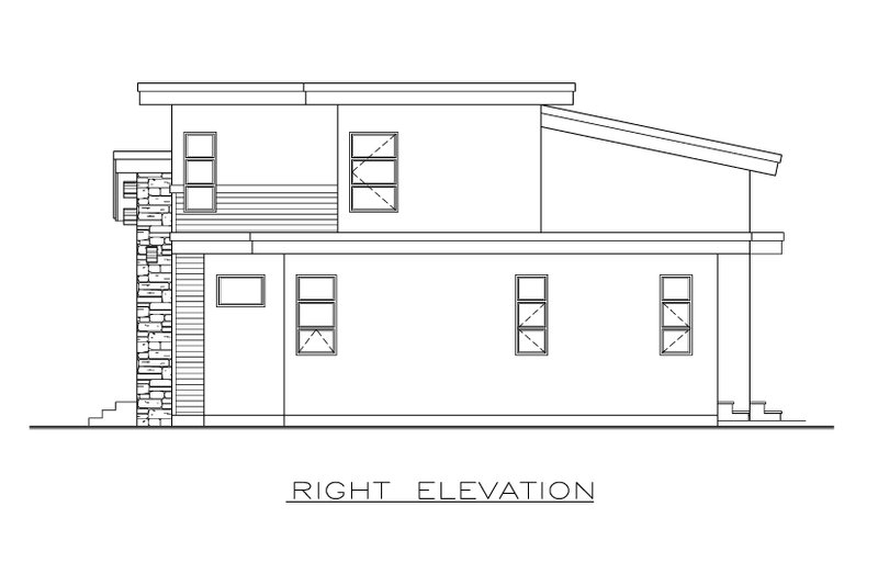 Home Plan - Exterior - Other Elevation for Contemporary House Plan #1100-21 - 3 bed, 2.5 bath
