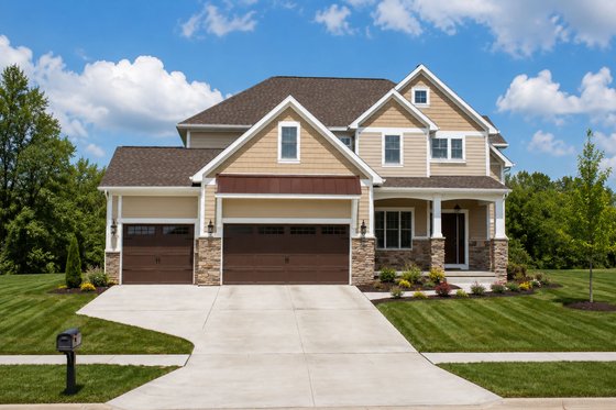 Exterior - Front Elevation 4 for Craftsman House Plan #20-2366 - 3 bed, 2.5 bath