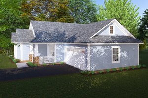 Exterior - Other Elevation for Cottage House Plan #513-2210 - 3 bed, 2 bath