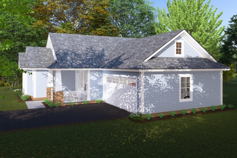 Architectural House Design - Exterior - Other Elevation for Cottage House Plan #513-2210 - 3 bed, 2 bath