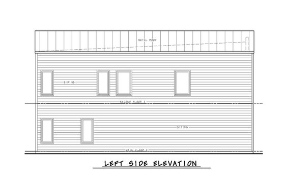 Exterior - Other Elevation 1 for Modern House Plan #20-2563 - 3 bed, 2.5 bath