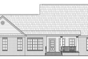 Exterior - Rear Elevation for Ranch House Plan #21-288 - 3 bed, 2 bath