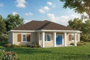 Country Style House Plan - 3 Beds 2 Baths 1446 Sq/Ft Plan #930-363 Exterior 