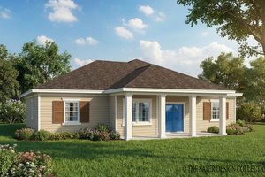 Exterior - Rear Elevation for Country House Plan #930-363 - 3 bed, 2 bath