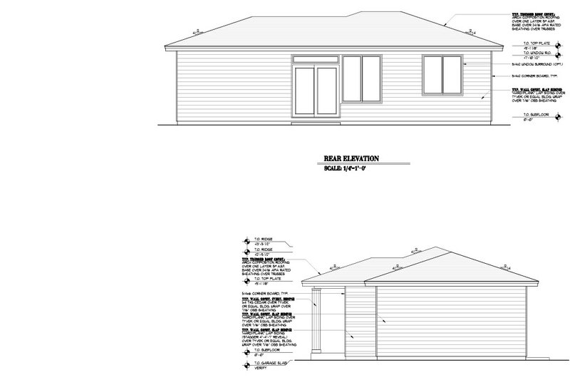 Home Plan - Exterior - Other Elevation 1 for Contemporary House Plan #53-666 - 1 bed, 1 bath