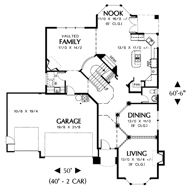Dream House Plan - Traditional Floor Plan - Main Floor Plan #48-226