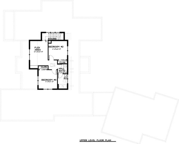 Craftsman Floor Plan - Upper Floor Plan #895-33