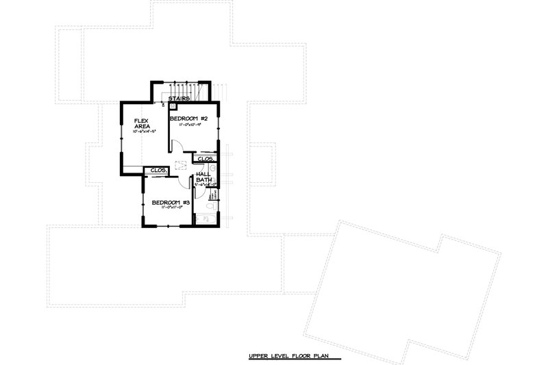 Architectural House Design - Floor Plan - Upper Floor for Craftsman House Plan #895-33 - 3 bed, 2.5 bath