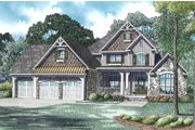 Craftsman Style House Plan - 4 Beds 4 Baths 2860 Sq/Ft Plan #17-2492 