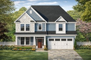 House Blueprint - Country Exterior - Front Elevation Plan #1053-85