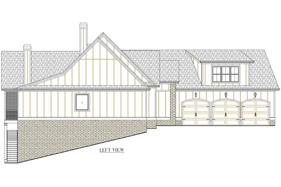 Exterior - Other Elevation for Craftsman House Plan #437-138 - 4 bed, 4.5 bath
