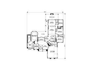 Floor Plan - Main Floor for European House Plan #135-178 - 5 bed, 4.5 bath