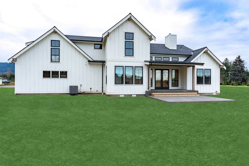 Architectural House Design - Exterior - Rear Elevation 1 for Country House Plan #1070-33 - 3 bed, 2.5 bath