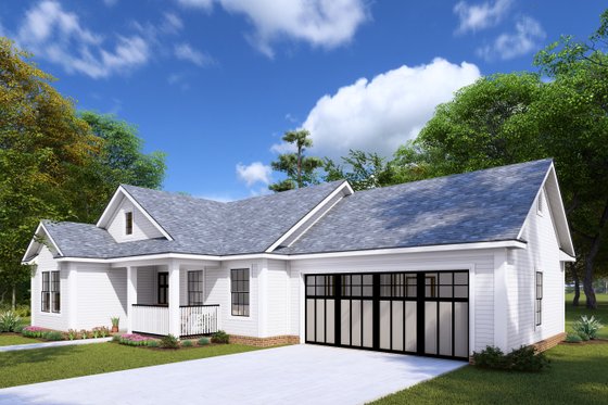 Exterior - Other Elevation for Country House Plan #513-2057 - 2 bed, 2 bath