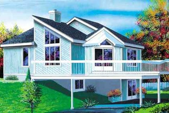 Exterior - Front Elevation for Modern House Plan #25-4256 - 3 bed, 2 bath